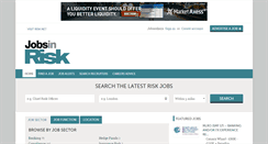 Desktop Screenshot of jobsinrisk.com
