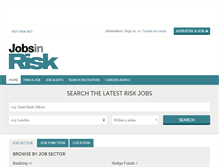 Tablet Screenshot of jobsinrisk.com